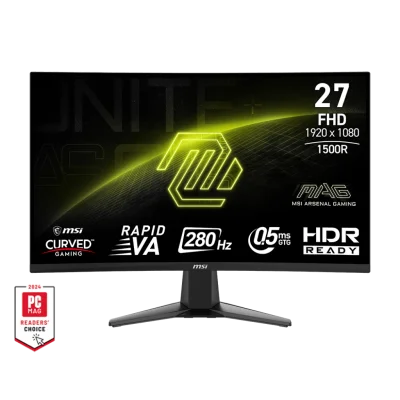 MSI 27 MAG 276CXF 1920x1080 (FHD) CURVE 1500R RAPID VA 280HZ 0.5MS (GTG) ADAPTIVE-SYNC SIYAH GAMING MONITOR